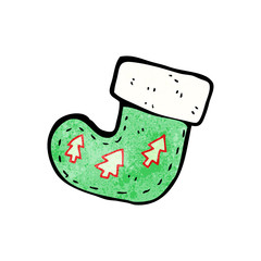 cartoon chirstmas stocking