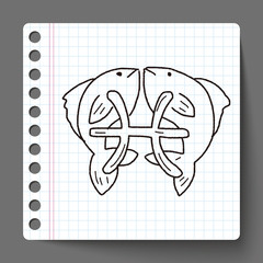 pisces Constellation doodle
