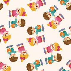 Kindergarten children ,seamless pattern