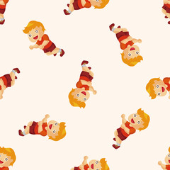 jumping person ,seamless pattern