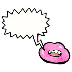 talking mouth symbol