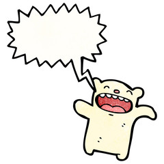 crazy polar bear teddy