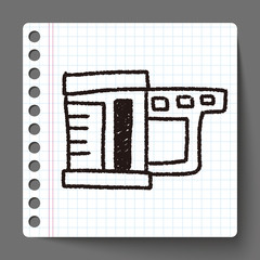 measuring cup doodle drawing