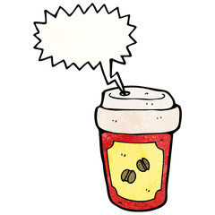 screaming hot coffee cartoon