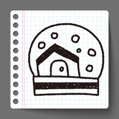 Crystal Ball doodle drawing