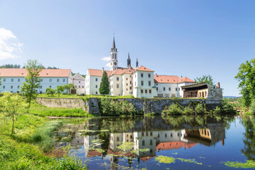 Fototapeta na wymiar Cistercian Monastery at Vyssi Brod, Czech Republic