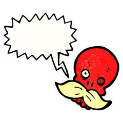 talking skull cartoon