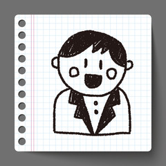 wedding groom doodle drawing