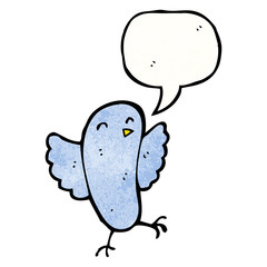cartoon bluebird