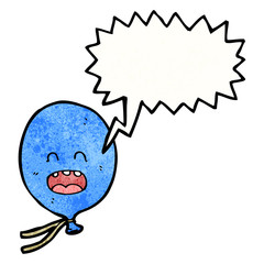 talking balloon cartoon character