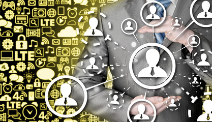 protect social connection concept