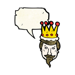 kings head cartoon