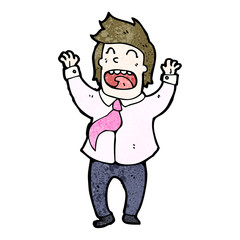 Obraz premium happy businessman cartoon