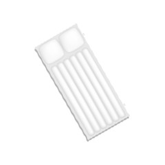 Air mattress in white design with shadow 