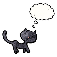 black cat cartoon character