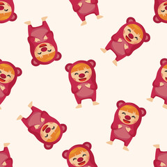 party cartoon costume ,seamless pattern