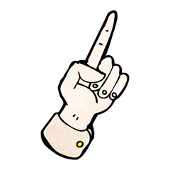 pointing hand symbol