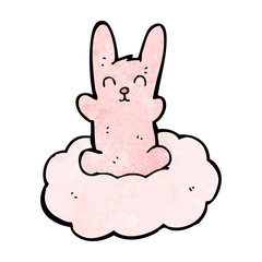 cartoon pink rabbit