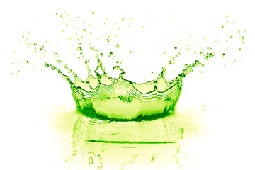 lime drink splash