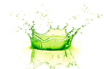green drink splash a summer celebration abstract