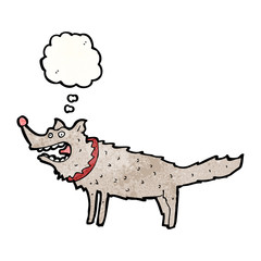 cartoon wolf