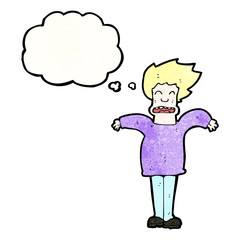 shrugging man cartoon