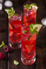 Raspberries shots