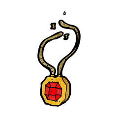 Retro cartoon with texture. Isolated on White.