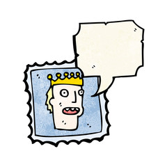 talking postage stamp cartoon