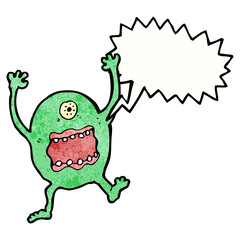 shouting alien cartoon