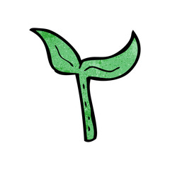 cartoon seedling