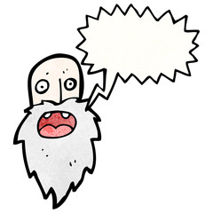 cartoon old man shouting