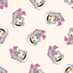Space astronaut ,seamless pattern