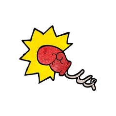joke boxing glove cartoon