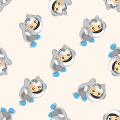 Space astronaut ,seamless pattern