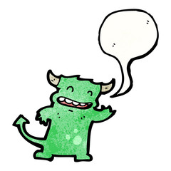 cartoon little devil