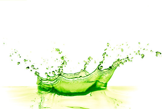 green soda abstract splash