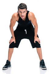 Full length portrait of a fitness man