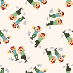 Protesters ,seamless pattern