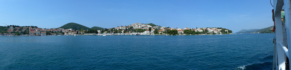 Fototapeta na wymiar Panorama im Hafen Gruz / Dubrovnik
