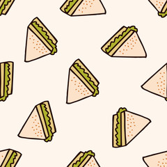 fast food sandwich icon,10,seamless pattern