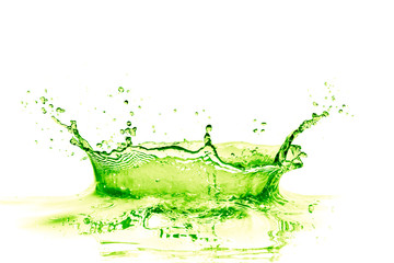 green juice splash, abstract summer beverage