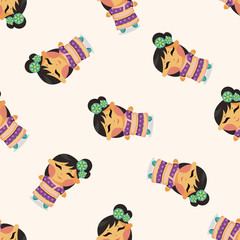 Chinese people ,seamless pattern