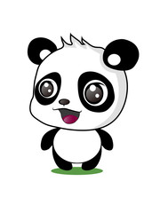 Giant Panda Cartoon Vector Illustration