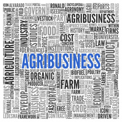 AGRIBUSINESS Word Tag Cloud Design