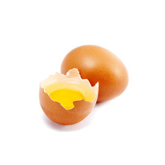 eggs isolated on white background