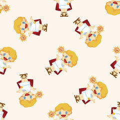 Greek deity ,seamless pattern