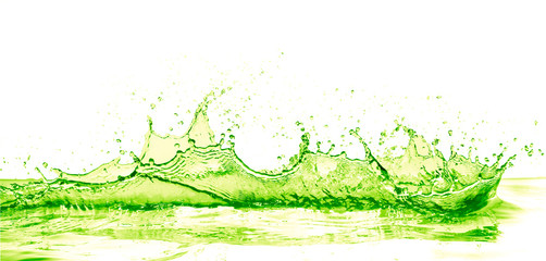 lime drink splash