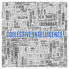 COLLECTIVE INTELLIGENCE Word Tag Cloud Design
