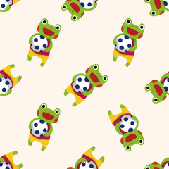 summer animal frog icon 10,seamless pattern